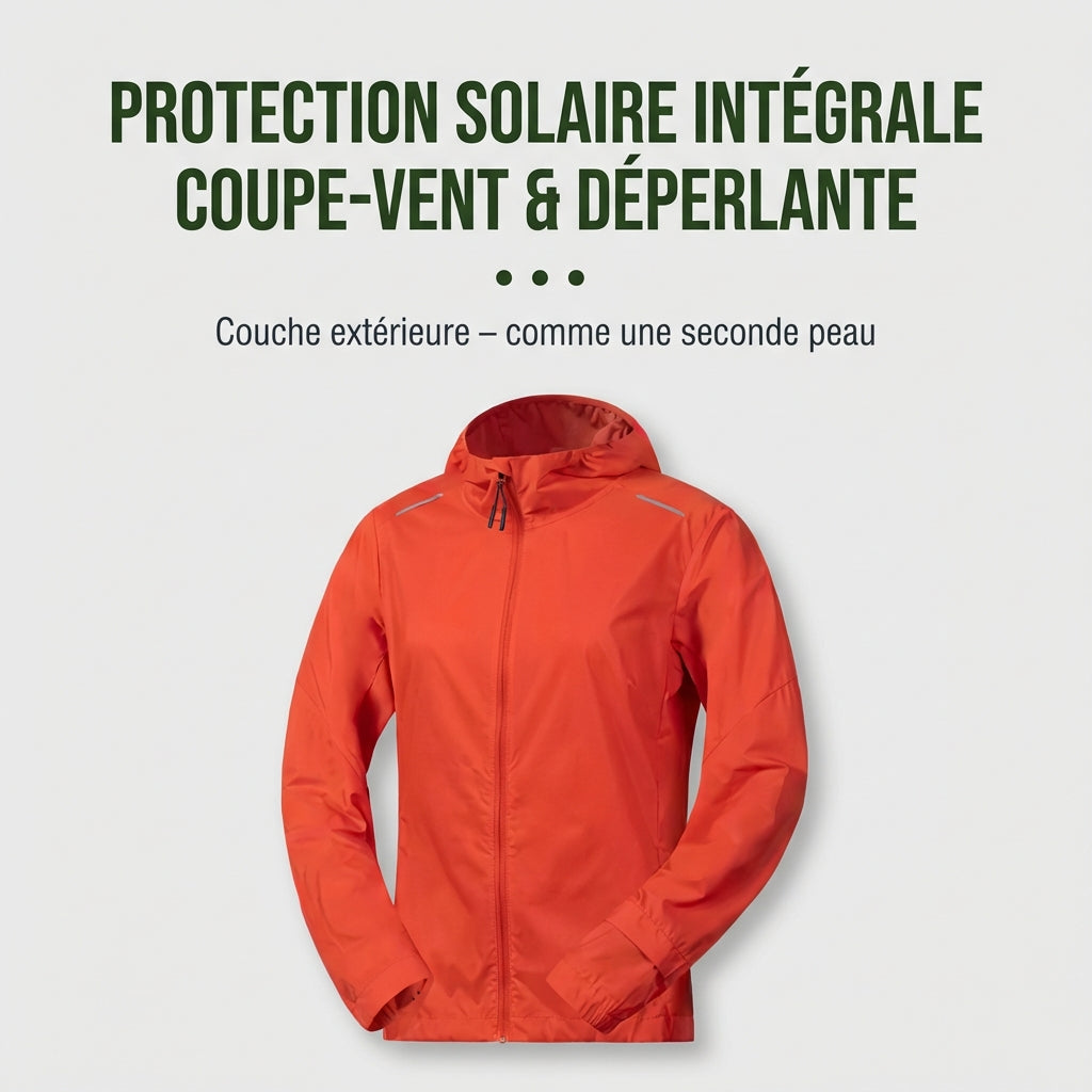 Veste coupe-vent Trail Homme – Imperméable, respirante & réfléchissante