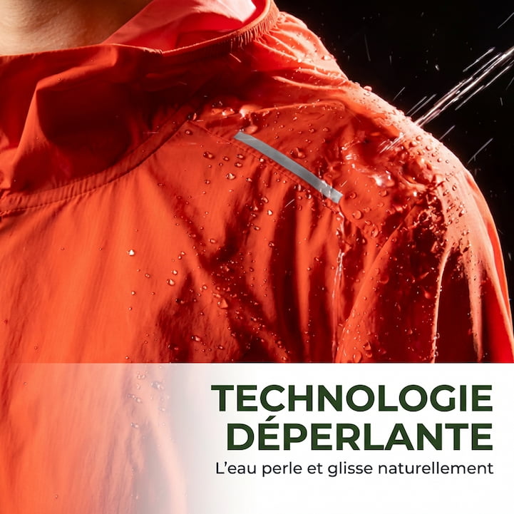 Veste coupe-vent Trail Homme – Imperméable, respirante & réfléchissante