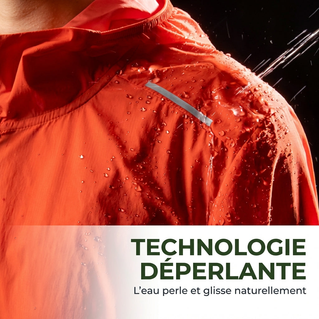 Veste coupe-vent Trail Homme – Imperméable, respirante & réfléchissante