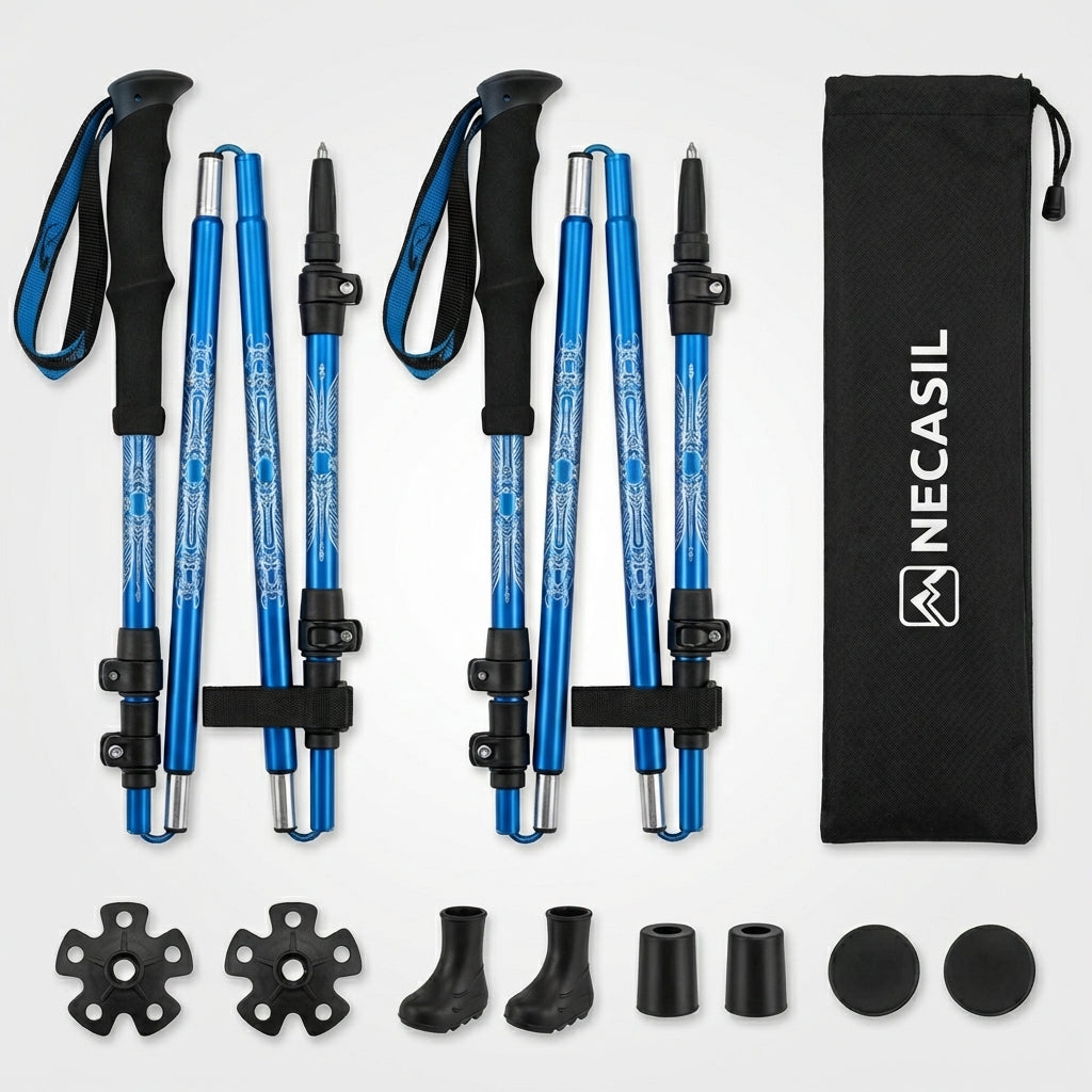 Bâtons de Trail & Randonnée Télescopiques — Stabilité Active & Légèreté Maîtrisée