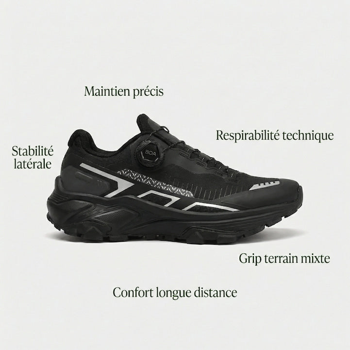 Chaussures Trail Running – Stabilité Technique & Endurance Active