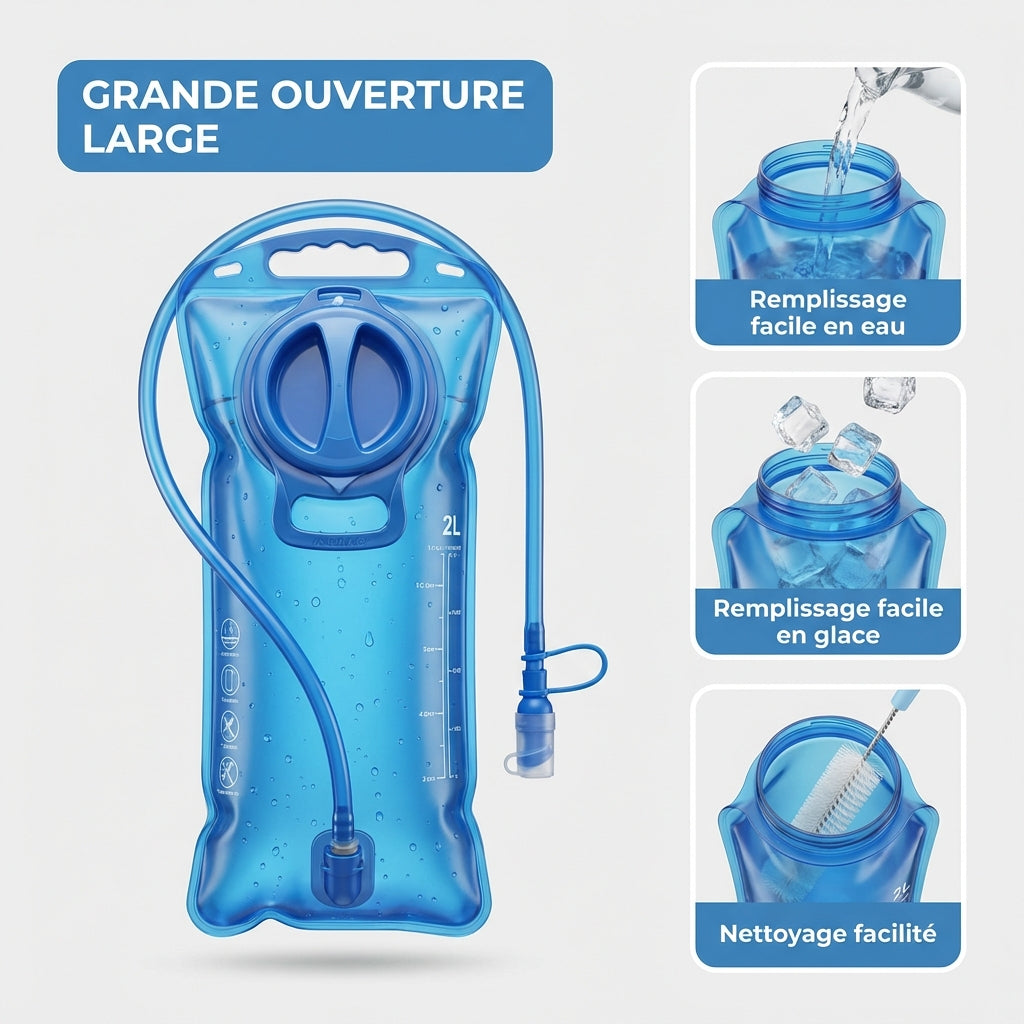 Poche d’Hydratation Trail 1.5L / 2L / 3L — Hydratation Longue Distance