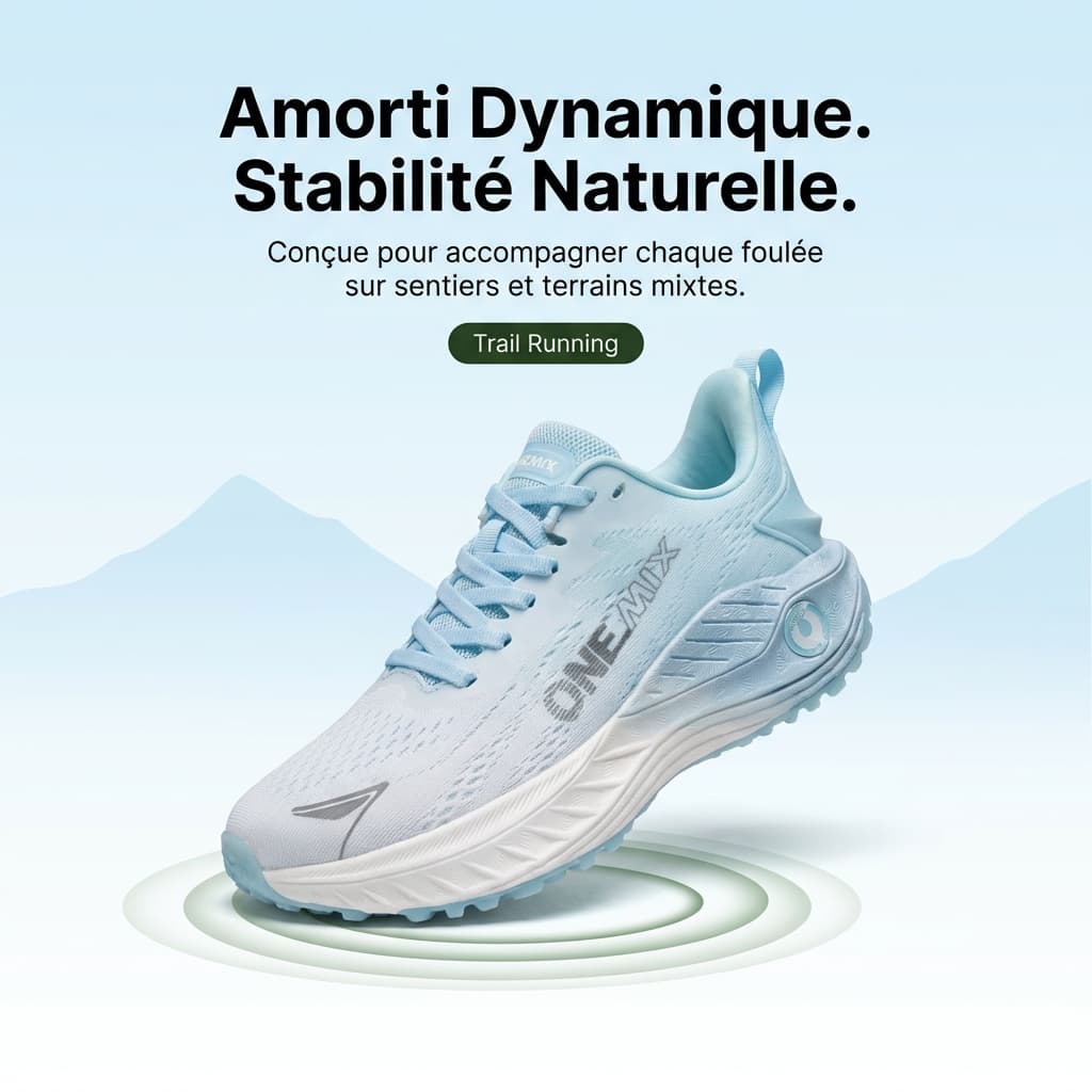 Chaussures Trail Running – Amorti & Stabilité Terrain Naturel