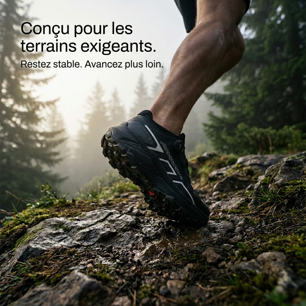Chaussures Trail Running – Stabilité Technique & Endurance Active