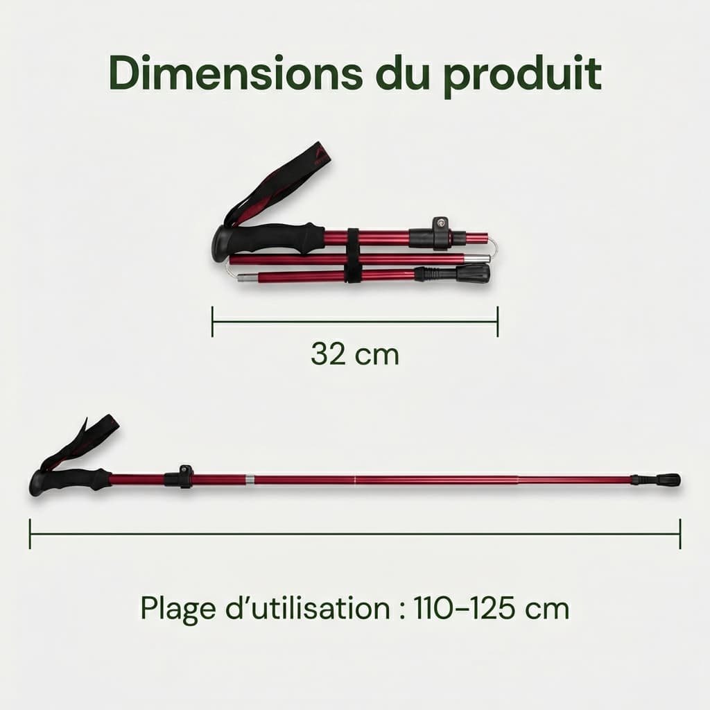 Bâtons de Trail & Randonnée Télescopiques — Stabilité Active & Légèreté Maîtrisée