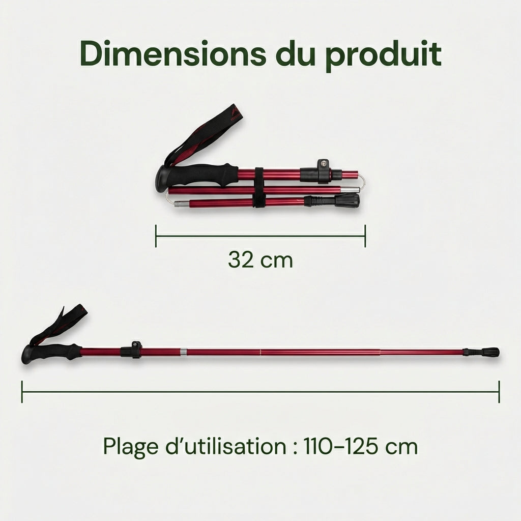 Bâtons de Trail & Randonnée Télescopiques — Stabilité Active & Légèreté Maîtrisée