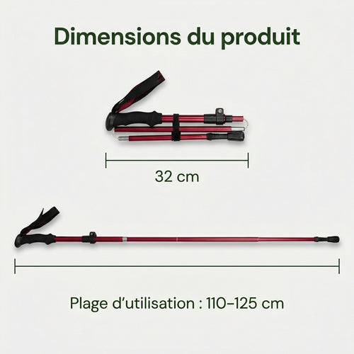 Bâtons de Trail & Randonnée Télescopiques — Stabilité Active & Légèreté Maîtrisée