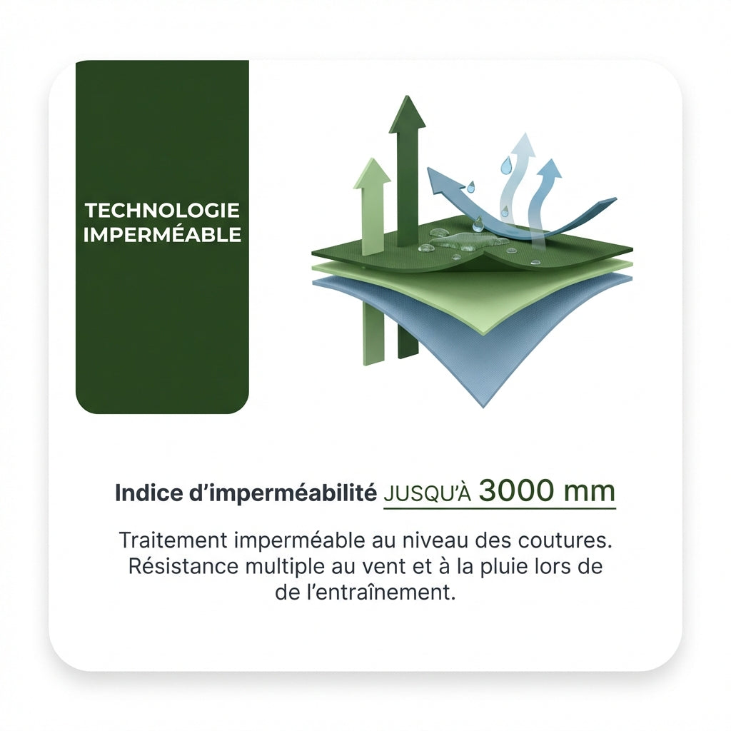 Veste coupe-vent Trail Homme – Imperméable, respirante & réfléchissante